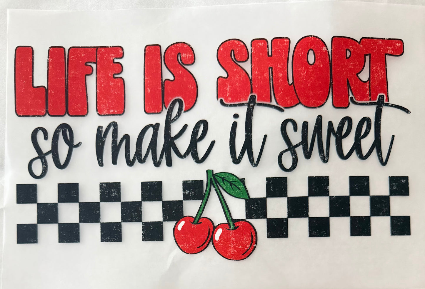 Life is short