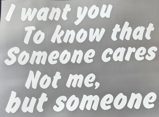 Someone cares