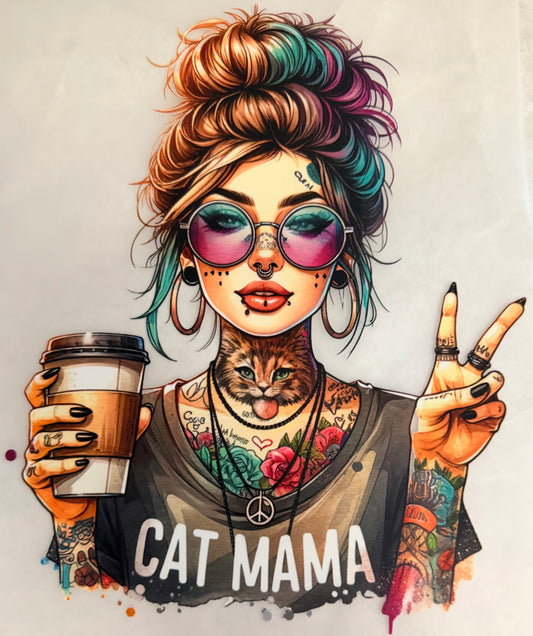Cat mama tattooed