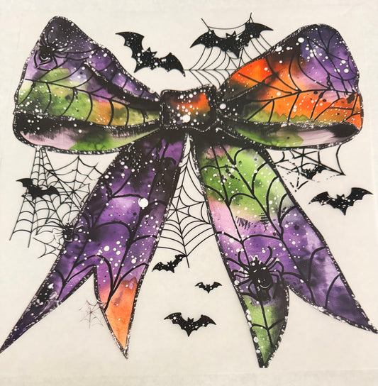 Colorful webs bow