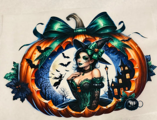 Pumpkin carve witch