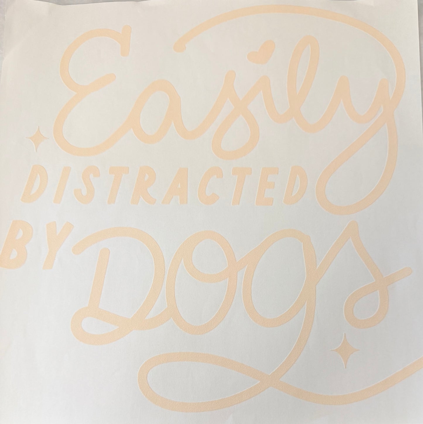 Easily distracted by dogs
