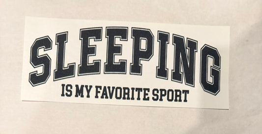 Sleeping favorite sport