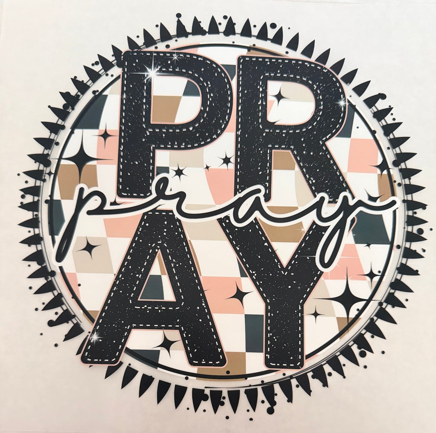 Pray checkered