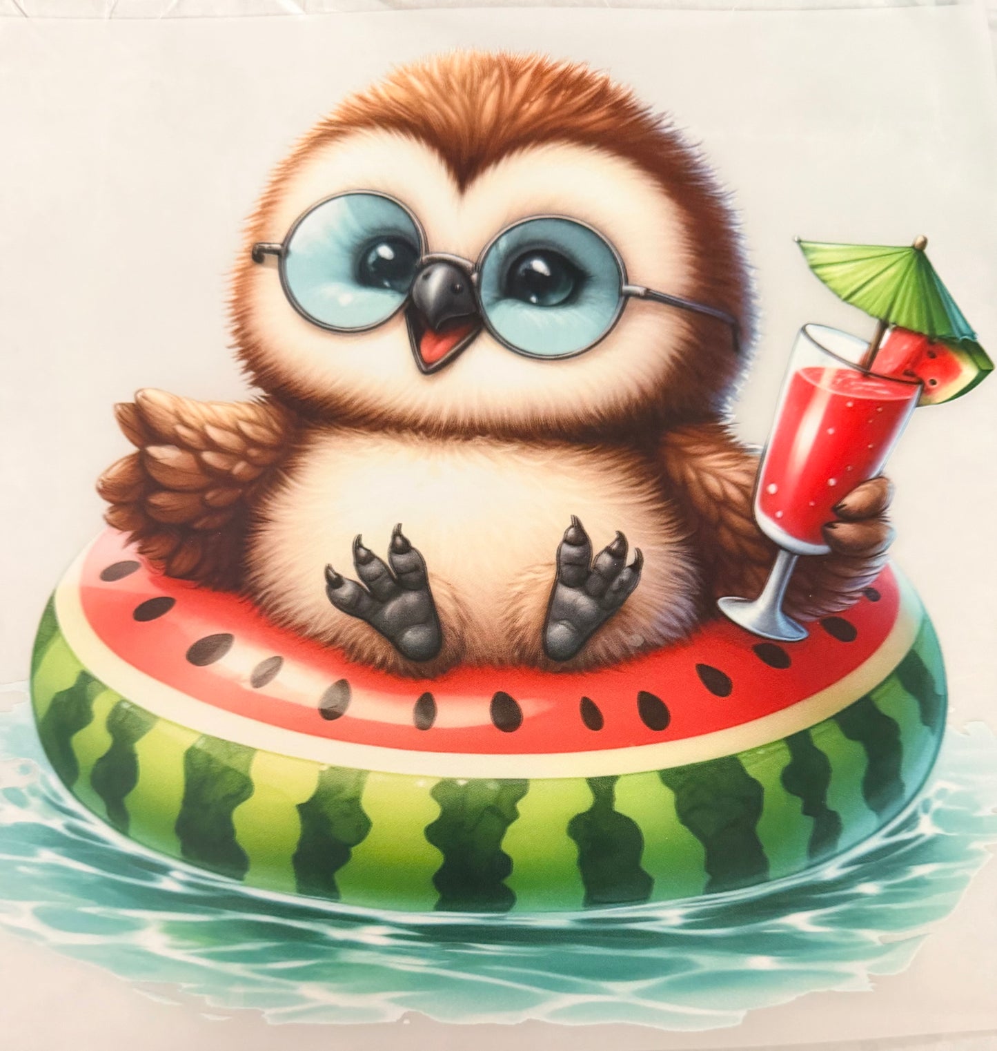 Watermelon float owl