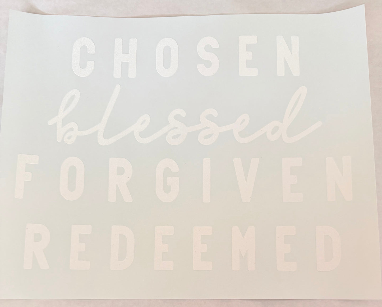 Chosen blessed