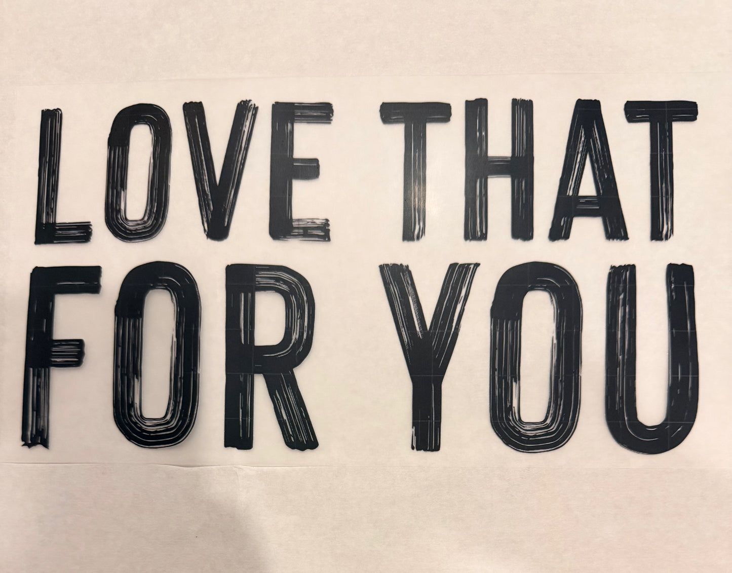 Love that for you