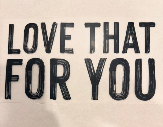 Love that for you