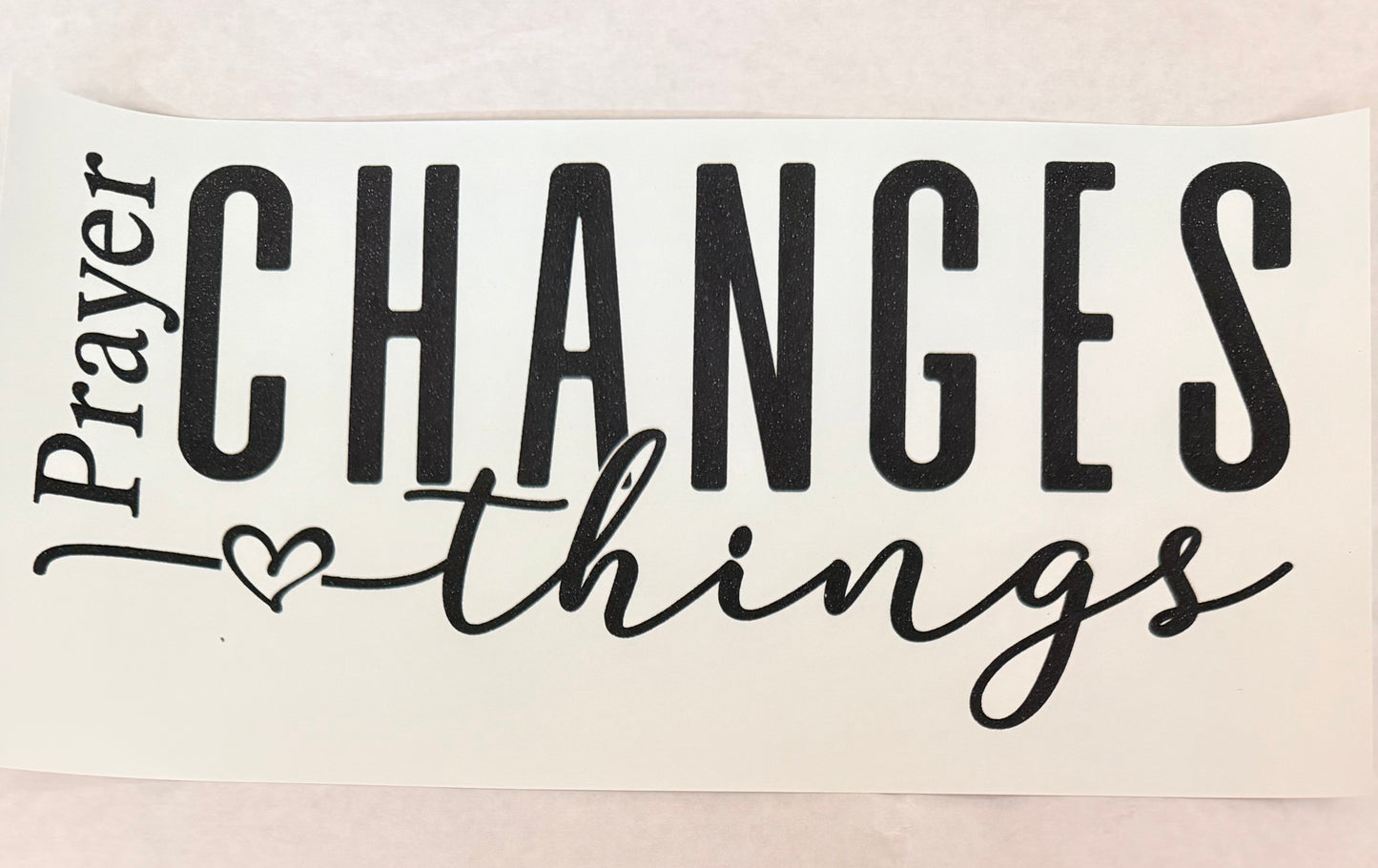 Prayer changes things