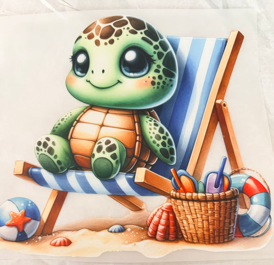 Beach chair turtle