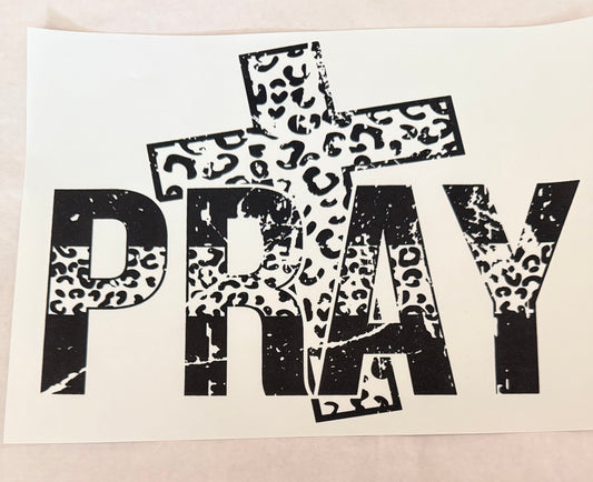 Pray leopard cross