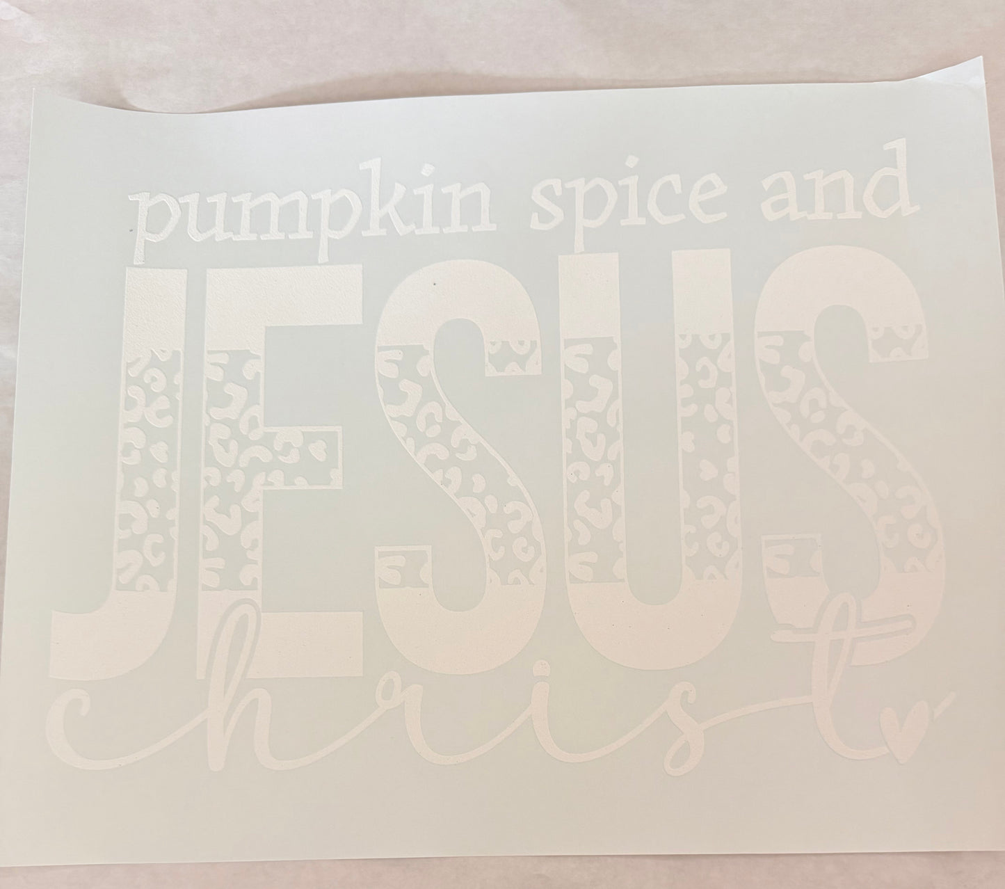 Pumpkin spice & Jesus Christ
