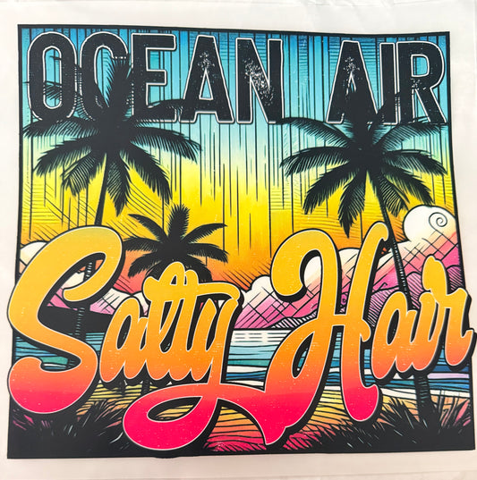 Ocean air salty hair