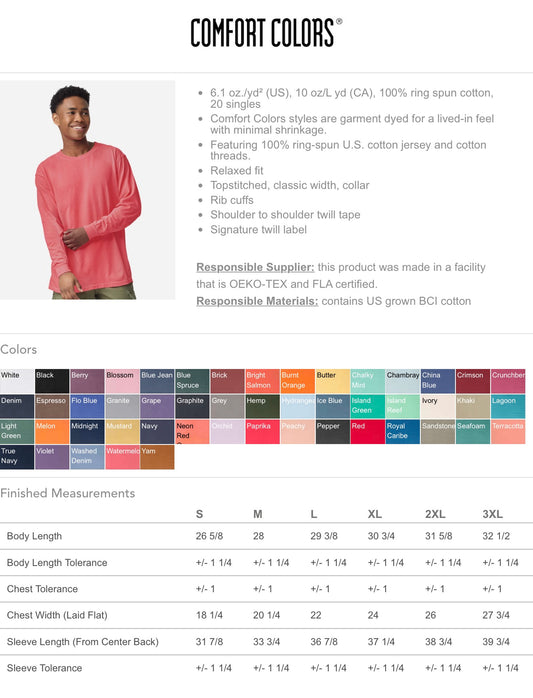 Comfort Colors Long Sleeve