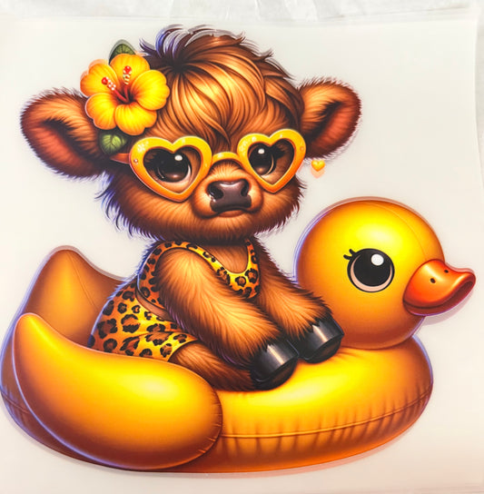 Duck float cow