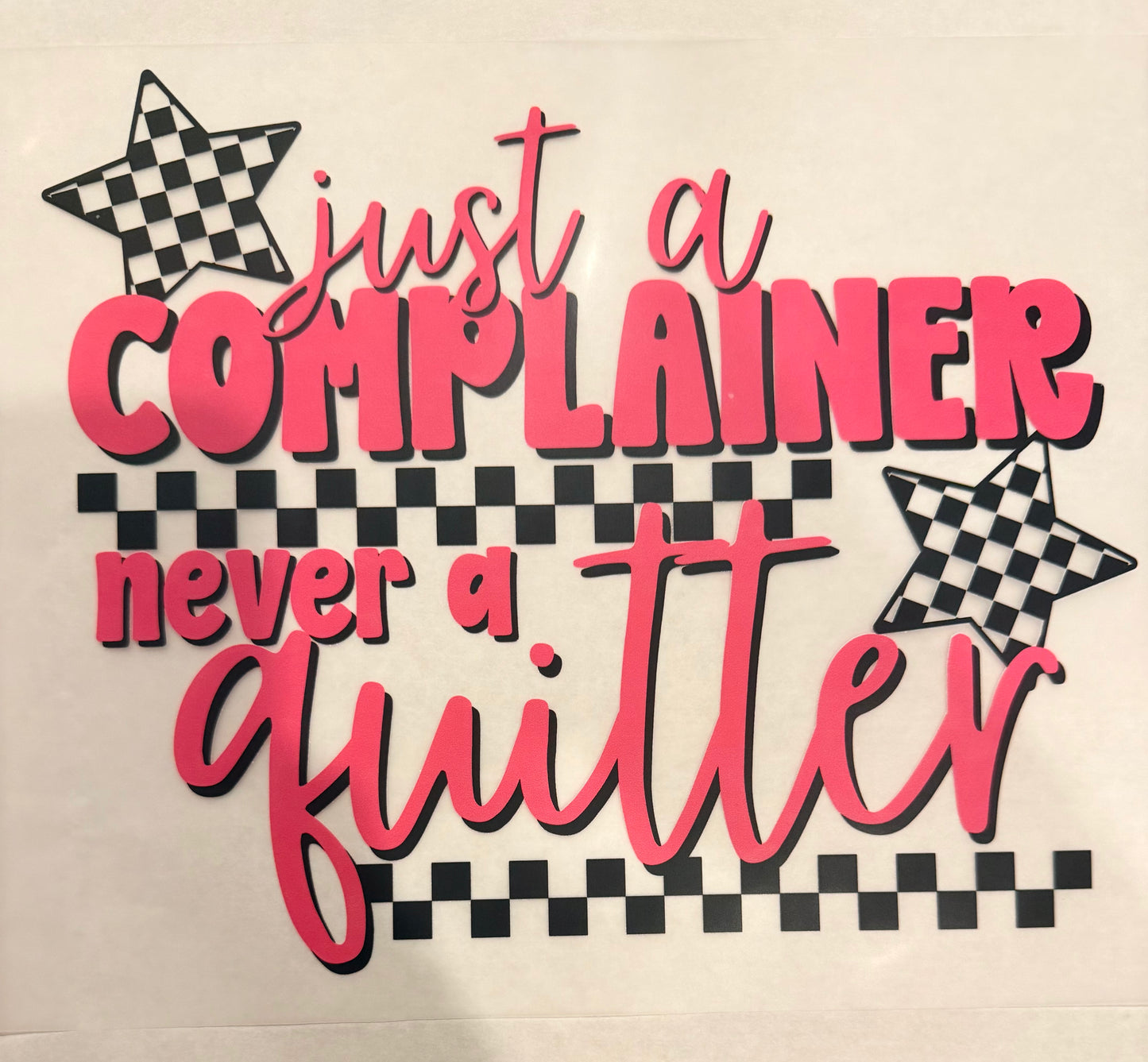 Just a complainer