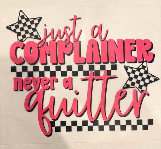 Just a complainer