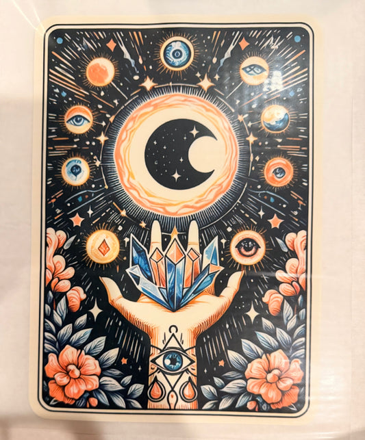 Crystals mystical tarot
