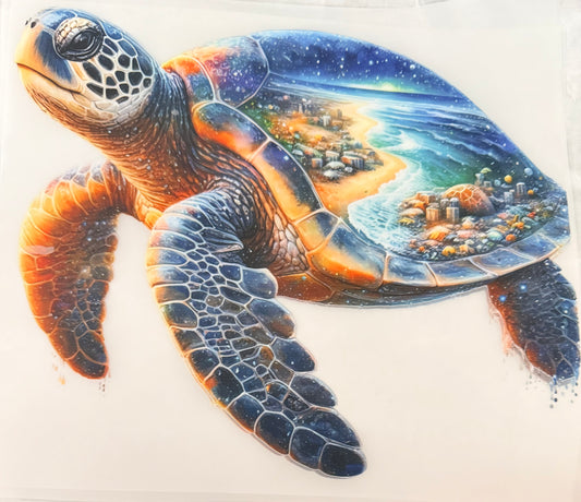Starry beach turtle