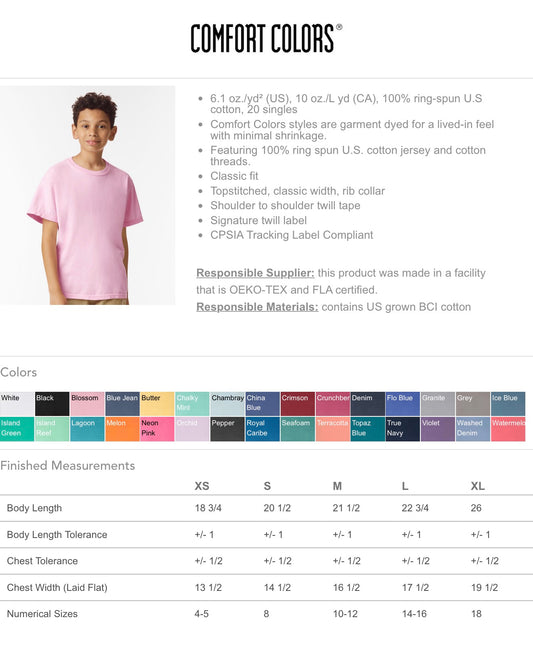 Comfort Colors Shirts (Youth sizes)