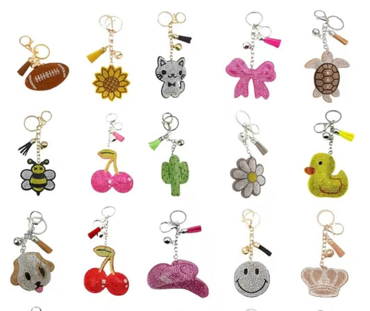 Rhinestone Bag charms/keychains