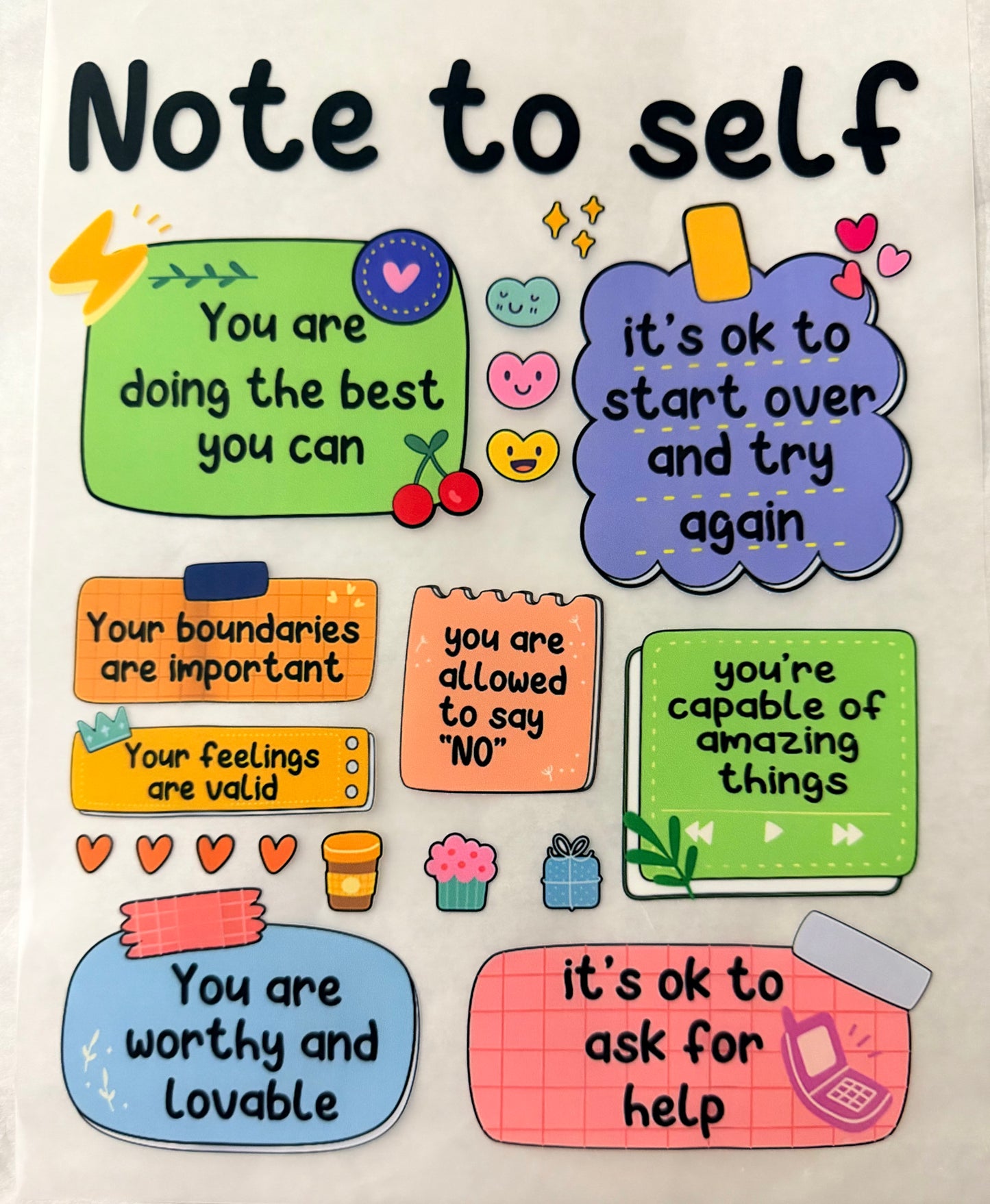 Note to self