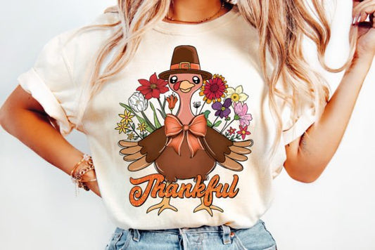 FLORAL THANKFUL TURKEY