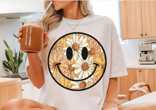 NEUTRAL FLORAL SMILEY