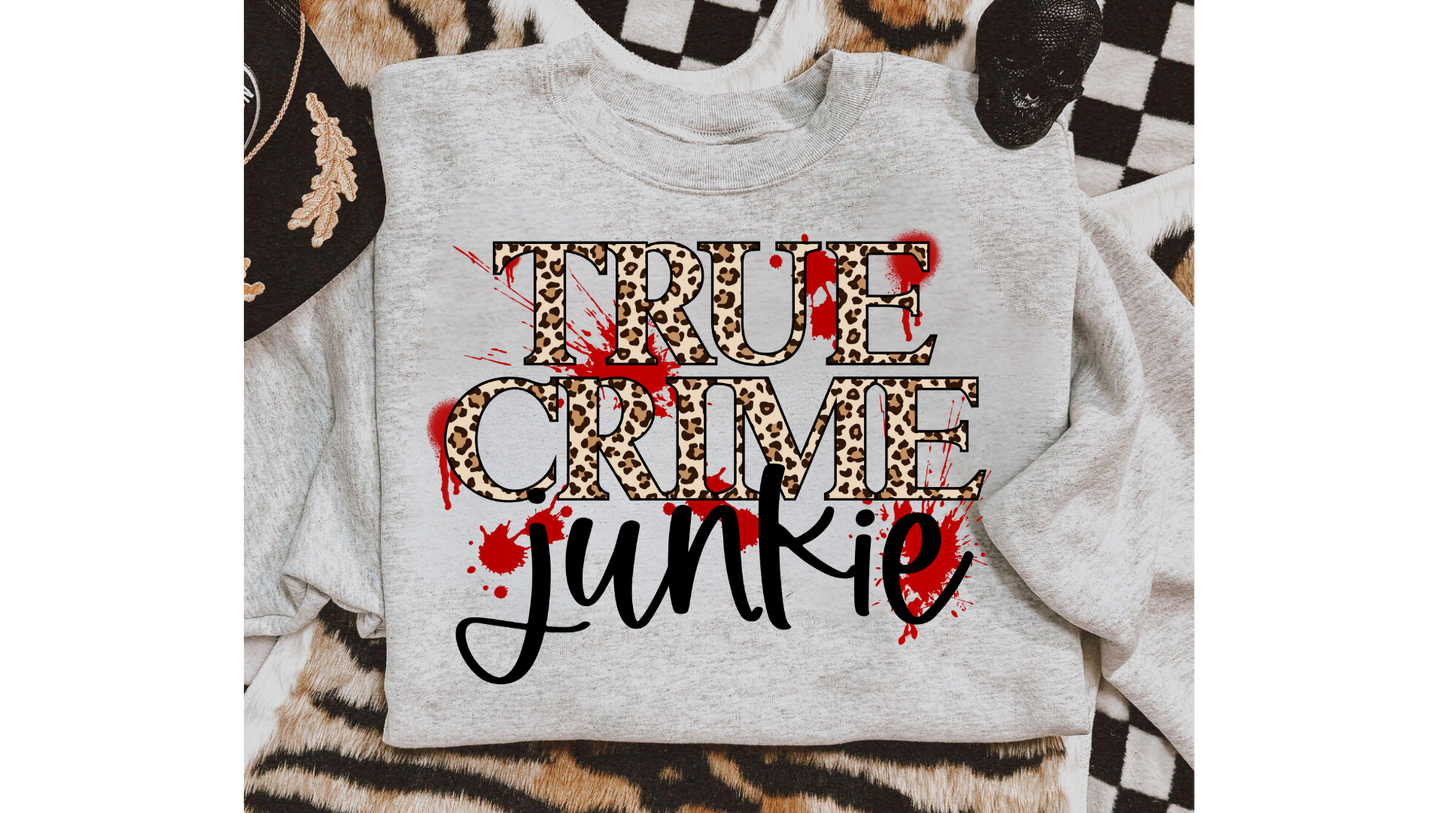TRUE CRIME JUNKIE LEOPARD SPLATTER